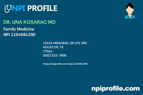 12525 memorial dr|Dr. Una Kosarac MD